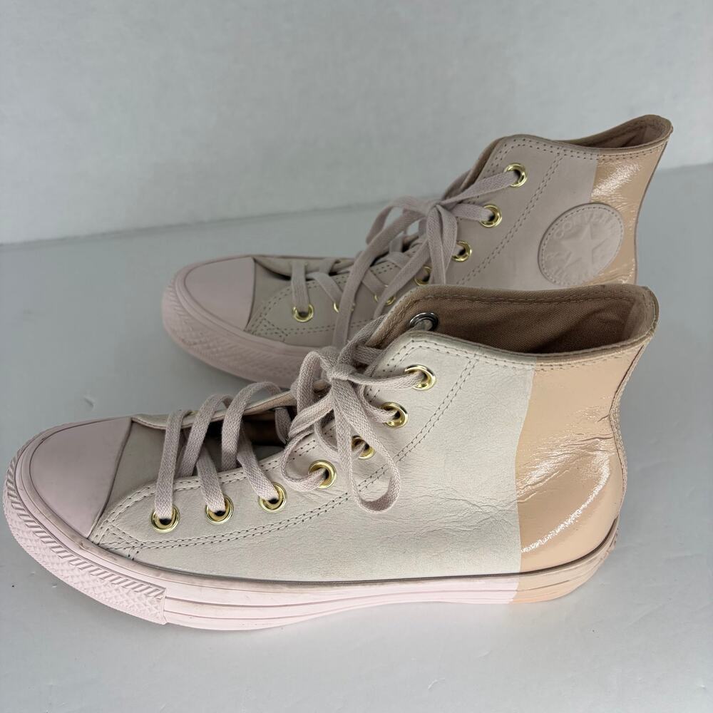Converse Chuck Taylor All Star High Top Barely Rose Patent Leather Sneaker